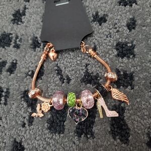 Handmade Custom Pandora Look Alike Charm Bracelet